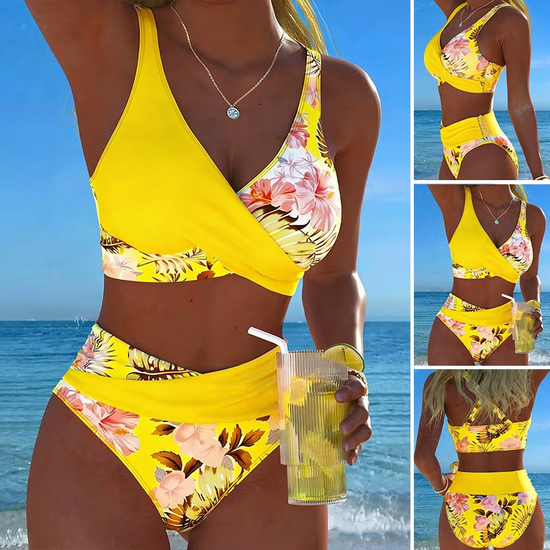 Maillot de bain 2 Pièces — Bikini Duo Bloom — Uni & Floral ✨