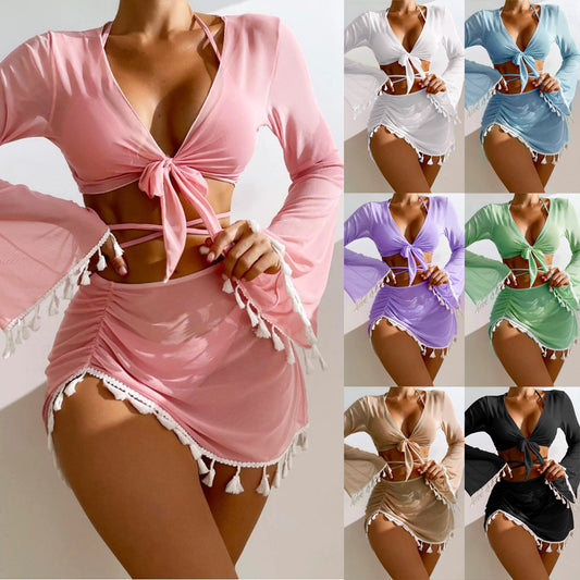 Mallot de bain 4 Pièces — Set Formentera — Bikini & Cover-Up 💚