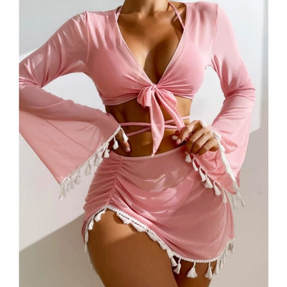 Mallot de bain 4 Pièces — Set Formentera — Bikini & Cover-Up 💚