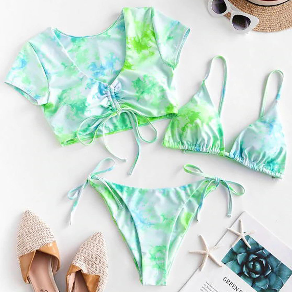 Set Bali Bloom — Maillot de bain 3 Pièces Floral 🌸