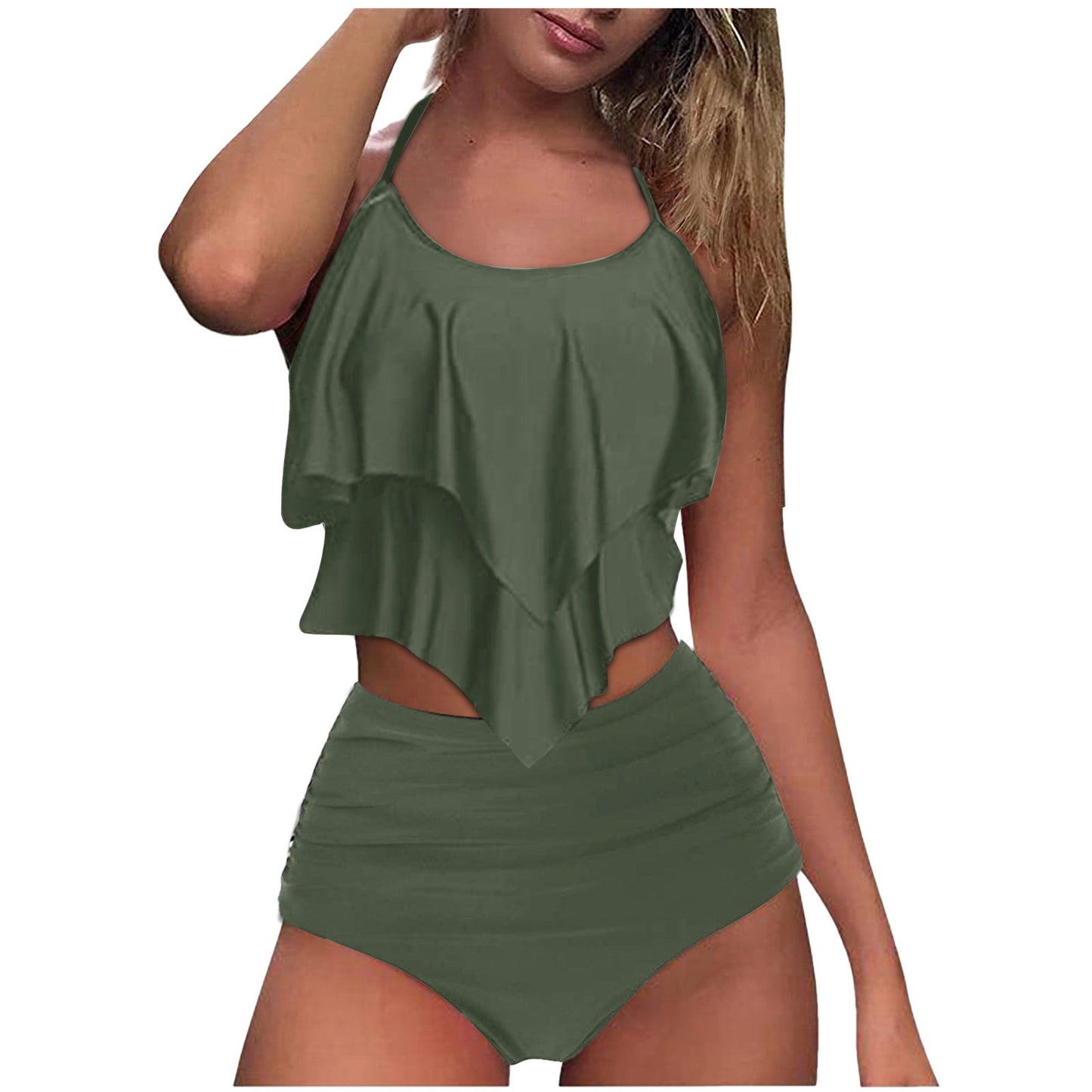 Maillot de bain 2 Pièces — Bikini Stella — Floral Taille Haute ⭐