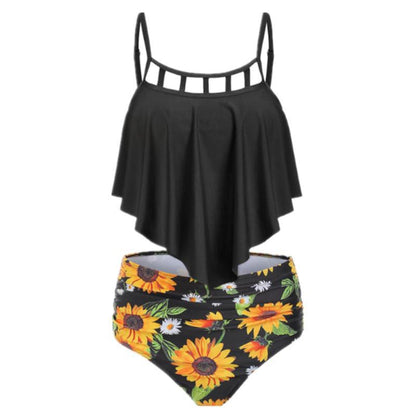 Maillot de bain 2 Pièces — Bikini Stella — Floral Taille Haute ⭐