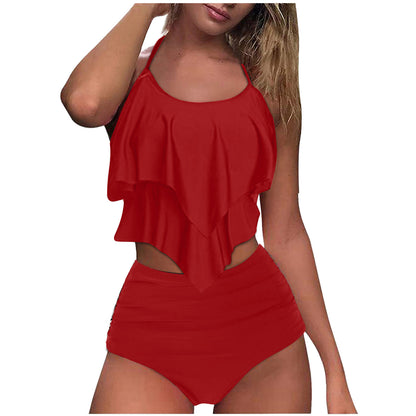 Maillot de bain 2 Pièces — Bikini Stella — Floral Taille Haute ⭐