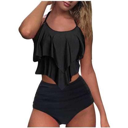 Maillot de bain 2 Pièces — Bikini Stella — Floral Taille Haute ⭐