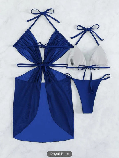 Maillot de bain 3 Pièces — Set Riviera — Bikini Halter & Cover-Up 3 🌸