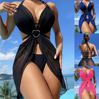 Maillot de bain 3 Pièces — Set Riviera — Bikini Halter & Cover-Up 3 🌸