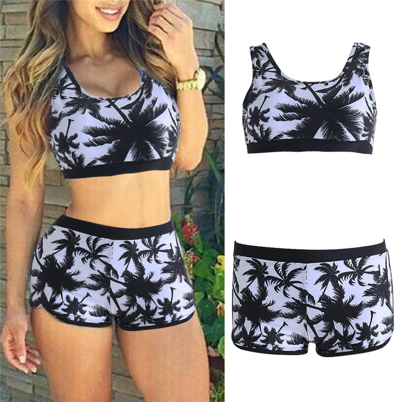 Bikini Tropicana — Brassière & Shorty Floral 🌴