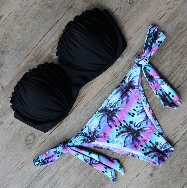 Maillot de bain 2 Pièces — Bikini Palm Paradise — Motif Palmiers 🌴