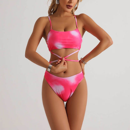 Maillot de bain 3 Pièces — Set Tulum Breeze — Bikini Tie-Dye & Paréo 🌊