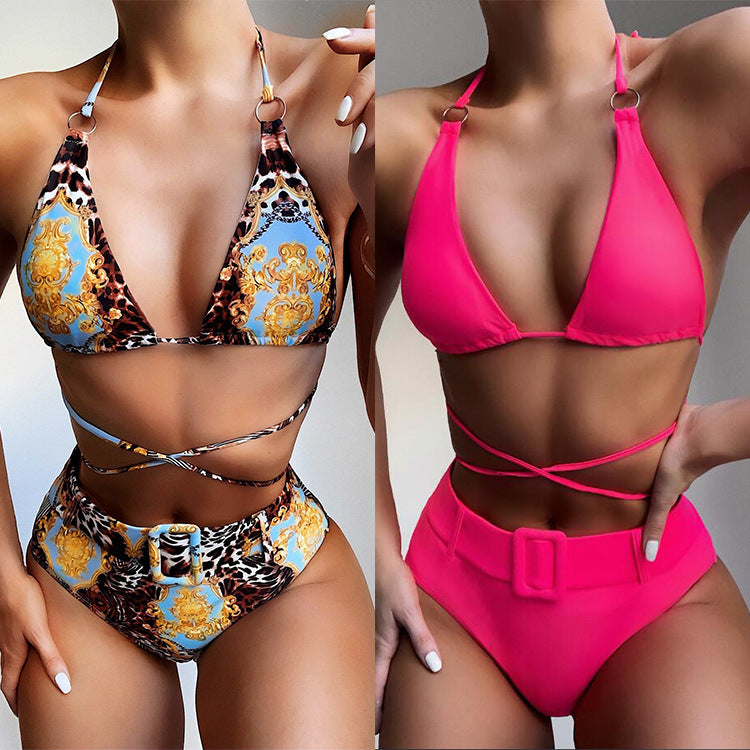 Maillot de bain 2 Pièces Bikini Havana — Halter Imprimé 👙