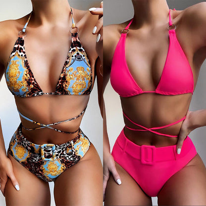 Maillot de bain 2 Pièces Bikini Havana — Halter Imprimé 👙