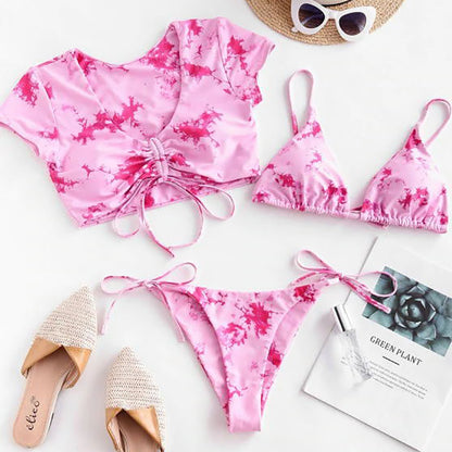 Set Bali Bloom — Maillot de bain 3 Pièces Floral 🌸
