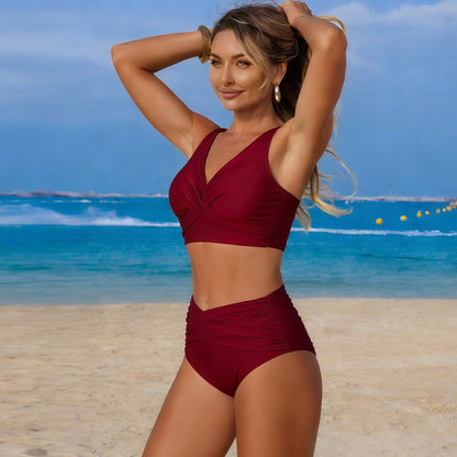 Maillot de bain 2 Pièces — Bikini Luna — Taille Haute Minimaliste ⭐