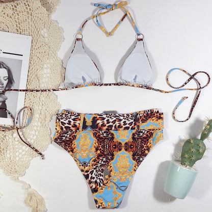 Maillot de bain 2 Pièces Bikini Havana — Halter Imprimé 👙