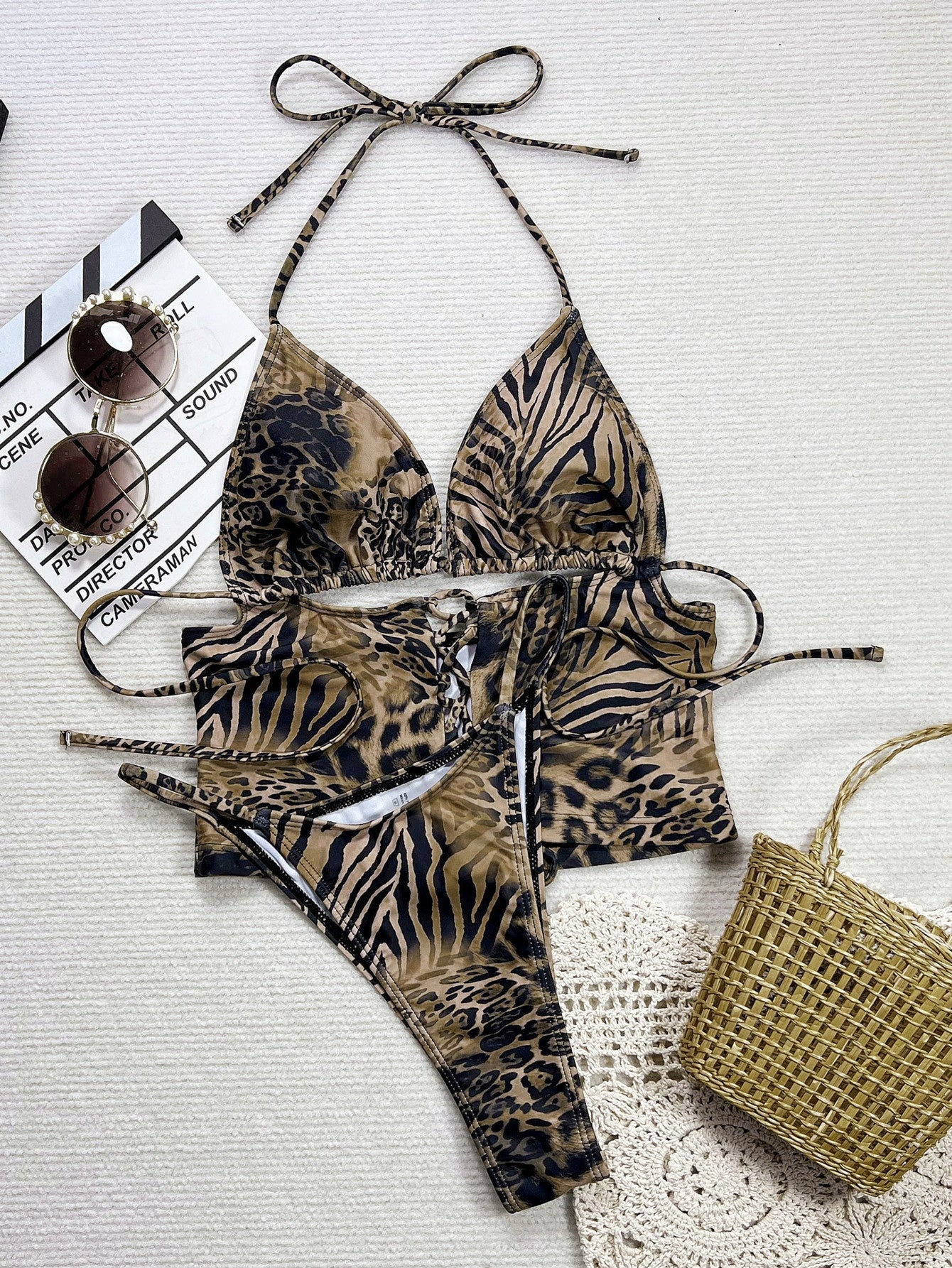 Maillot de bain femme 2 pièces — Wild léopard 🐆