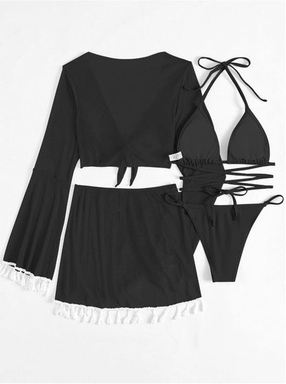 Mallot de bain 4 Pièces — Set Formentera — Bikini & Cover-Up 💚