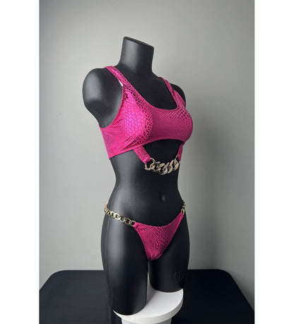 Maillot de bain 2 Pièces — Bikini Serpentine — Imprimé Snake 🐍