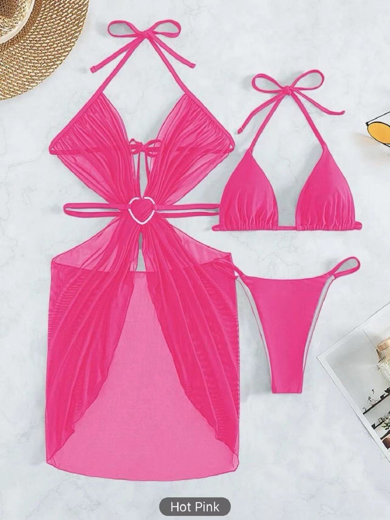 Maillot de bain 3 Pièces — Set Riviera — Bikini Halter & Cover-Up 3 🌸