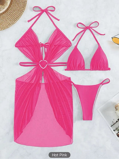 Maillot de bain 3 Pièces — Set Riviera — Bikini Halter & Cover-Up 3 🌸
