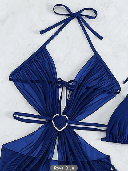 Maillot de bain 3 Pièces — Set Riviera — Bikini Halter & Cover-Up 3 🌸