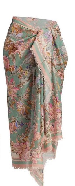 Set Bloom Paréo — Bikini Floral & Paréo Assorti 🌼