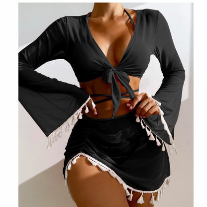 Mallot de bain 4 Pièces — Set Formentera — Bikini & Cover-Up 💚