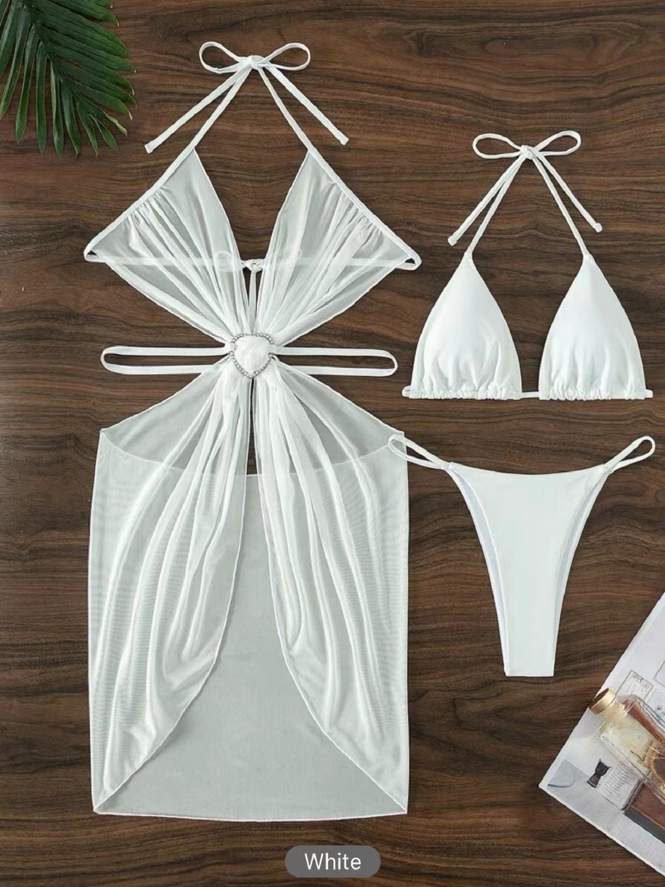 Maillot de bain 3 Pièces — Set Riviera — Bikini Halter & Cover-Up 3 🌸
